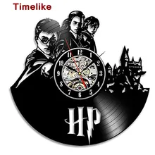 2018 Hot Vinyl Record Wall Clock Theme Art Watch Clock Black Duvar Saati Home Decorative