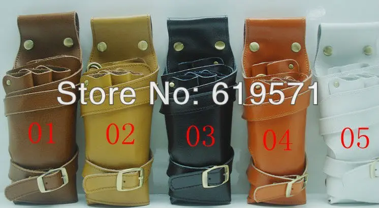 

professional leather scissors holster scissors pouch five colors