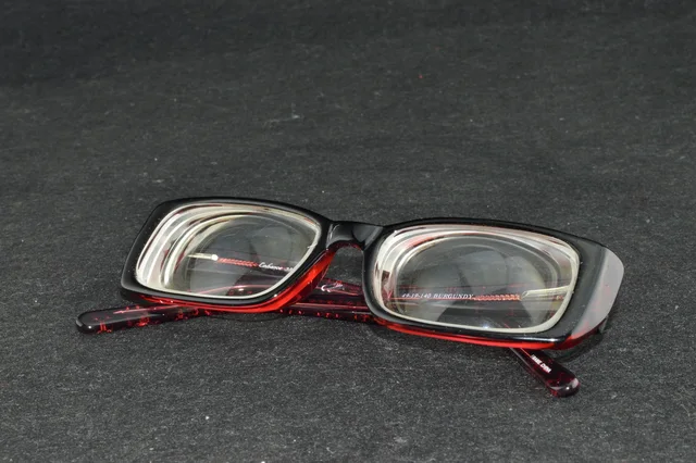 Red Square Classical high myopic high myopia myodisc girls glasses 10D PD64