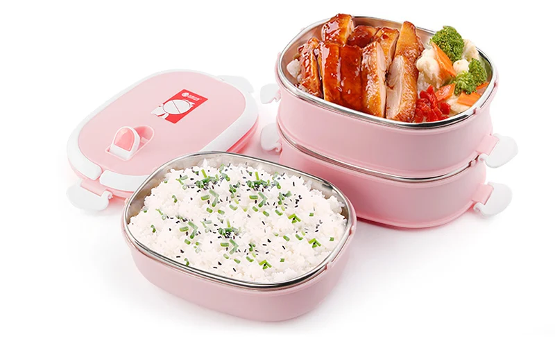 Microwaveable Lunch Bento Box Stainless Multifunction Steel Adults Kids Meal Prep Picnic Food Container Storage Boxs Dinnerware