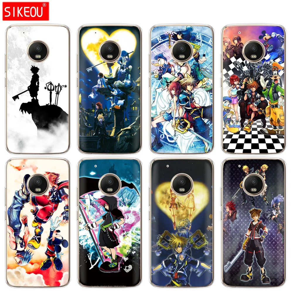 Силиконовый чехол для телефона Motorola Moto G6 G5 G5S Z2 Z3 PLAY PLUS X4 E4 E5 C аниме Kingdom Hearts
