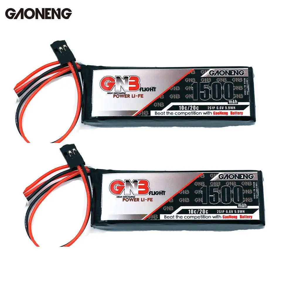 4 шт. Gaoneng GNB 1500 mAh 2 S 10C/20C 6,6 V 9,9 wh Аккумулятор для радиоуправляемого передатчика Дрон FPV гоночные части Радиоконтроллер - Цвет: 2PCS