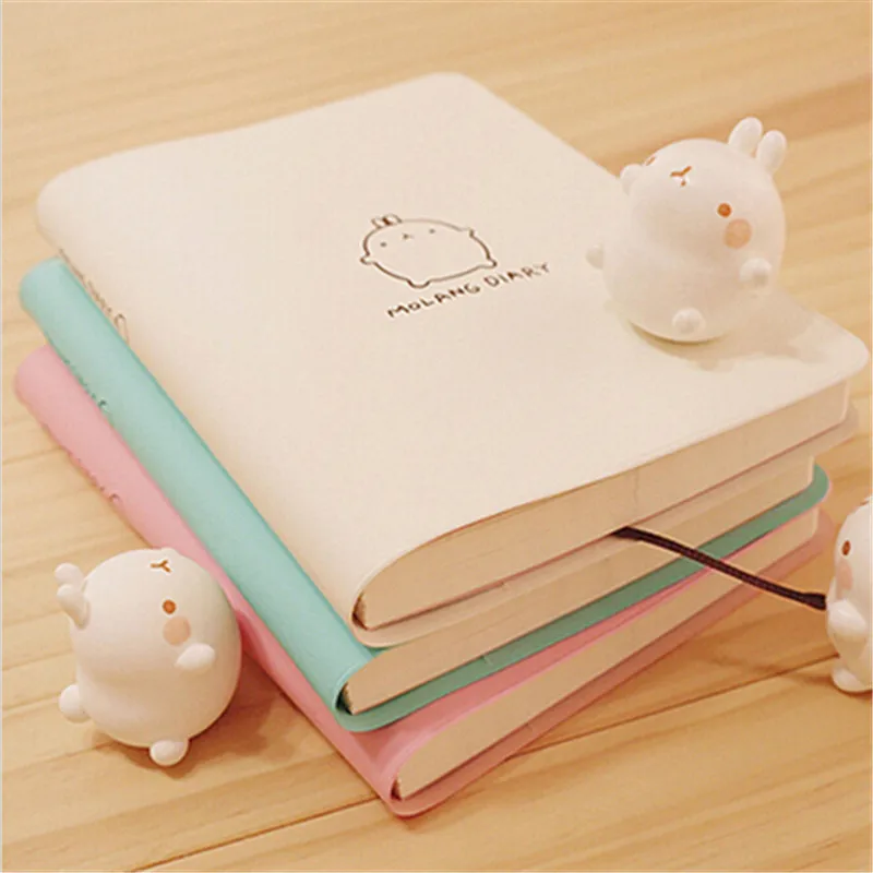 

2018 2019 Agenda Notebook Kawaii Planner Notepad Cartoon Molang Rabbit Bullet Journal Diary Sketchbook Cute School Stationery