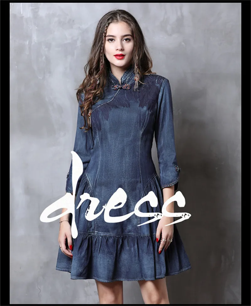 Cheongsam Dress Women 2019 Vintage 