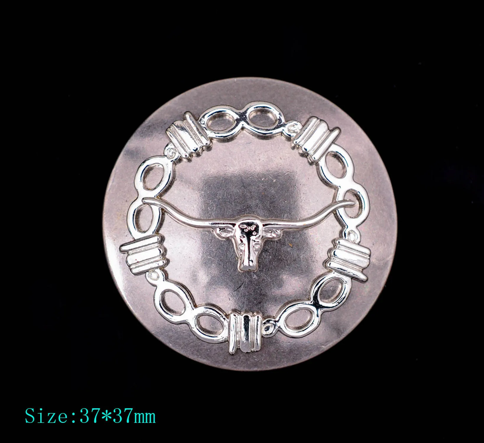25mm Barbed Wire Slotted Concho 1/"