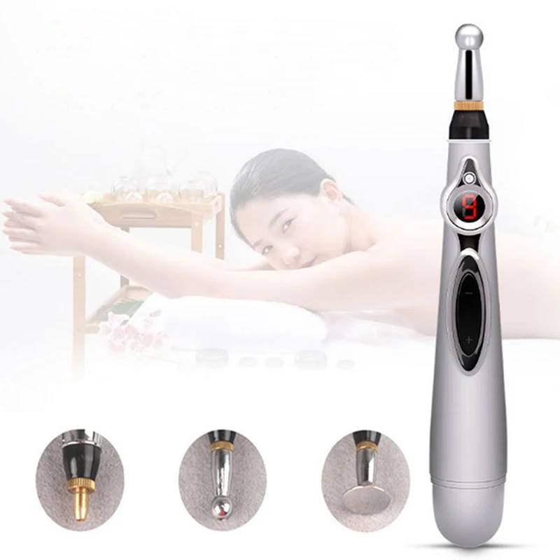 الوخز بالإبر الإلكترونية القلم مدلك المغناطيس أداة للعلاج ميريديان الطاقة خطوط الطول القلم الكهربائية الألم الإغاثة الرعاية الصحية 1 قطعة