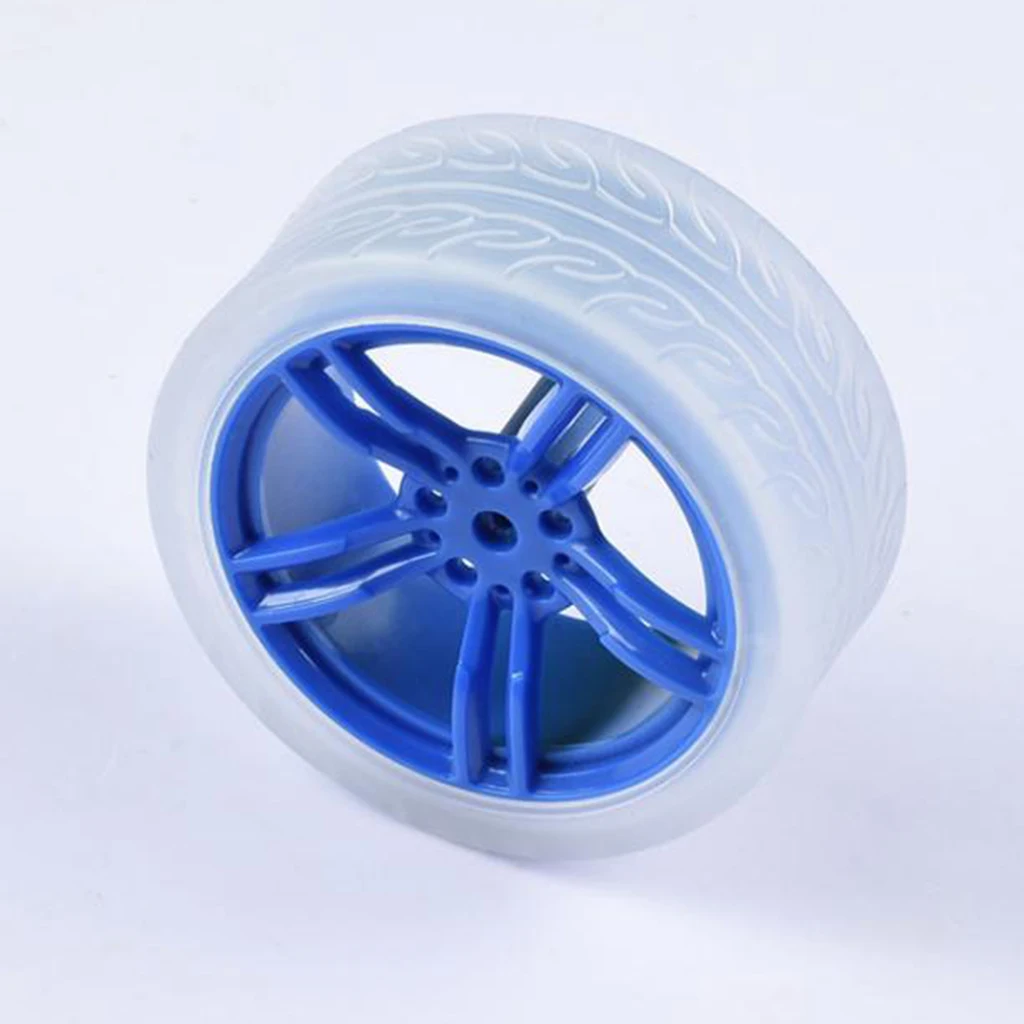 DIY Rubber Plastic Motor Wheel Tyre Tire For Smart Robot Car wheels