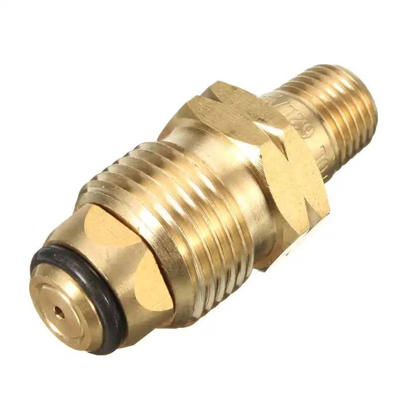 1/4'' 6mm Brass MNPT Propane LP Gas Cylinder Fitting Full Flow POL