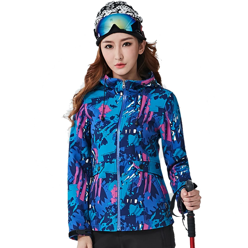 Esportes ao ar Cabolsa de Pesca Feminino Primavera Outono Softshell Velo Jaqueta Livre Camuflagem Térmica Blusão Caminhadas Acampamento Vb082