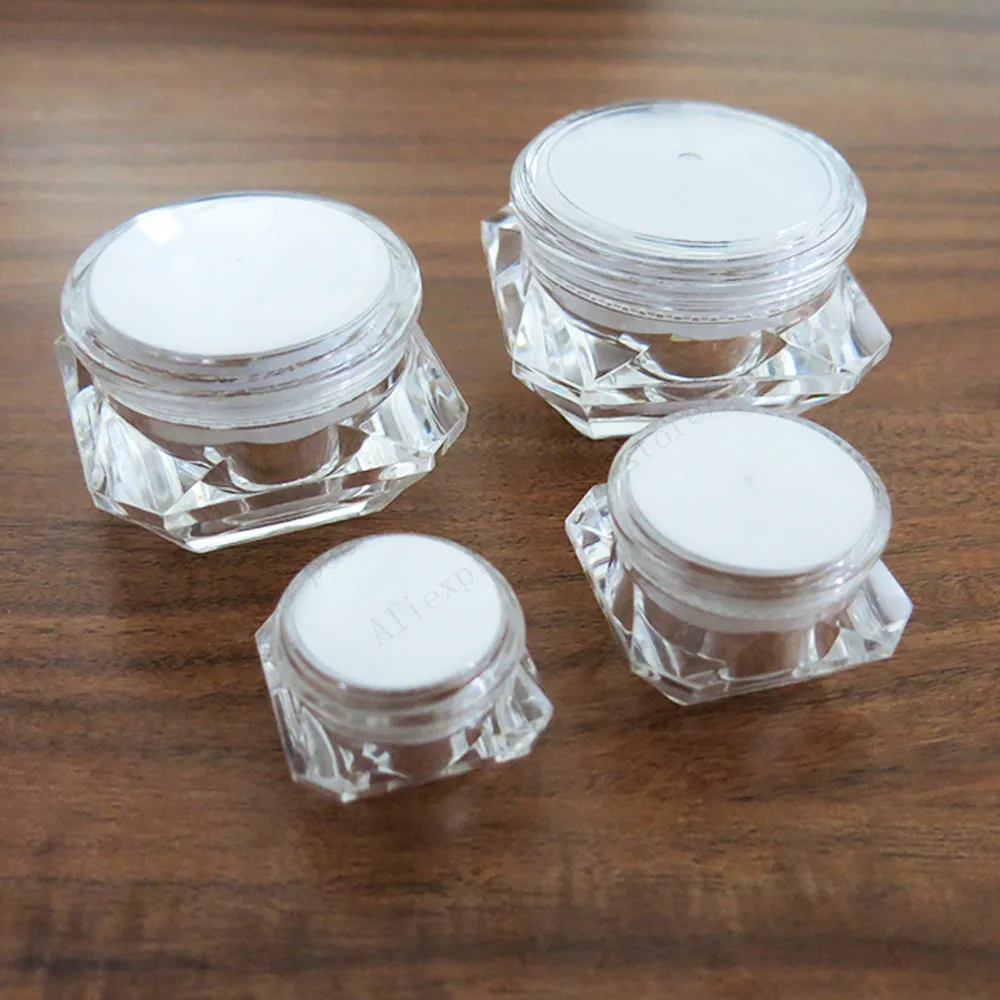 Портативный пластиковый контейнер для ногтей 50 ярдов 10 г 1 мерка 30 г|clear plastic