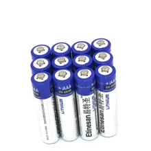 12 шт/лот Etinesan супер литиевые 1,5 в AAA батареи, большая емкость, сильная мощность, 15 лет срок годности легкий вес
