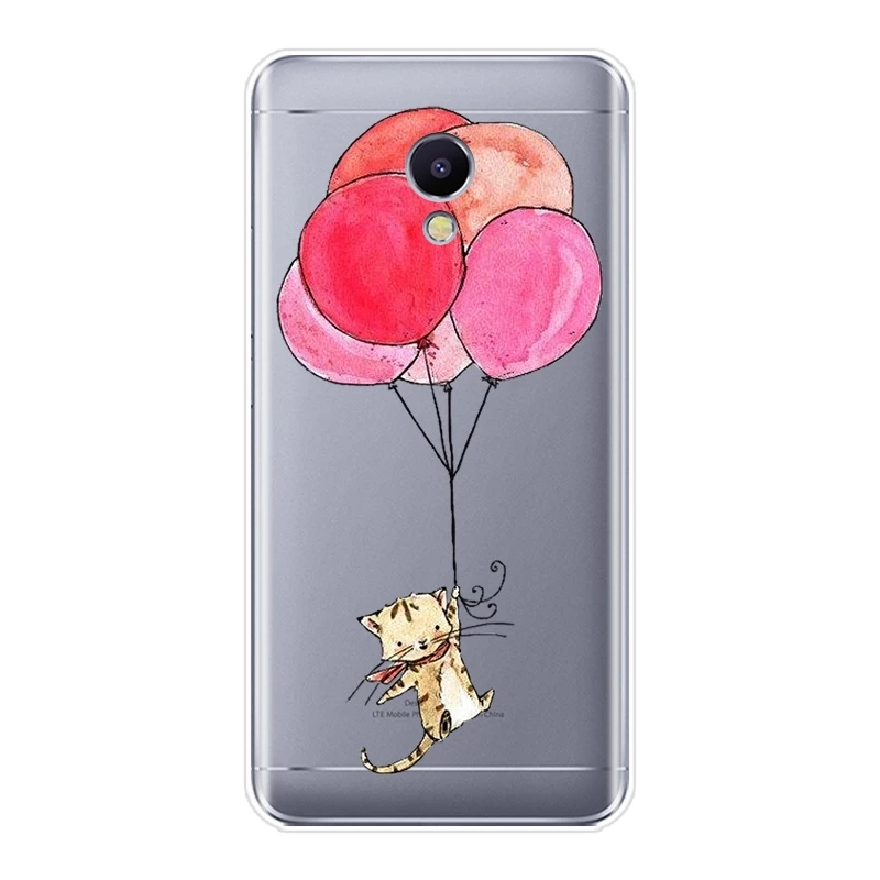 Чехол для телефона Meizu M6 M6S M6T M5 M5C M5S M3 M3S M2 кошка медведь лиса панда Лев силиконовая