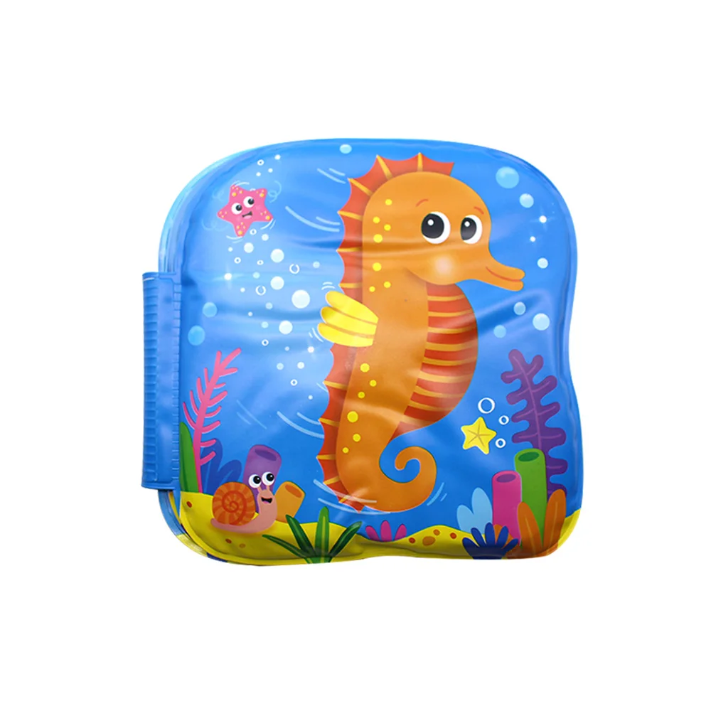 

14.5*14.5cm Kids Bathroom Shower Patted Pad Waterproof Inflatable Water Cushion Baby Bath Cloth Book