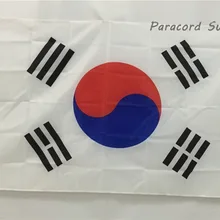 2 шт./лот taegukgi Республики Корея флаг 3ft x 5ft висит Южная Корея флаг баннер 150x90 см для торжества большой флаг