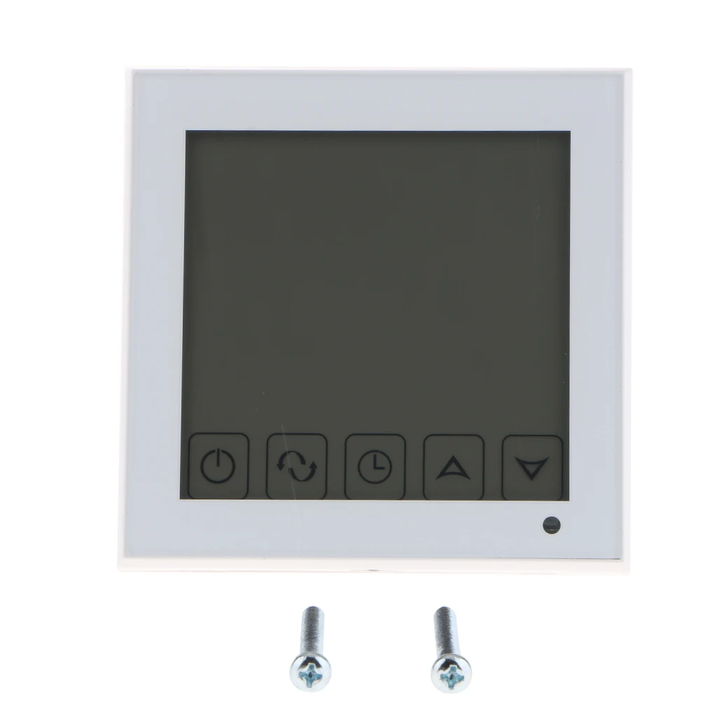 HY03WE-1 Wi-Fi 7 Times Programmable Touchscreen Thermostat with Geofencing Home Safety Protection Children Lock Designed