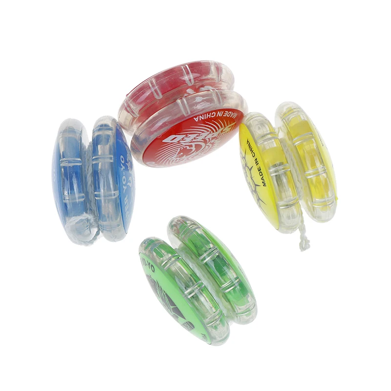 1 шт. красочные пластиковые магический йойо мяч игрушки для детей легко носить йо-йо игрушка вечерние мальчик классический смешной yoyo мяч