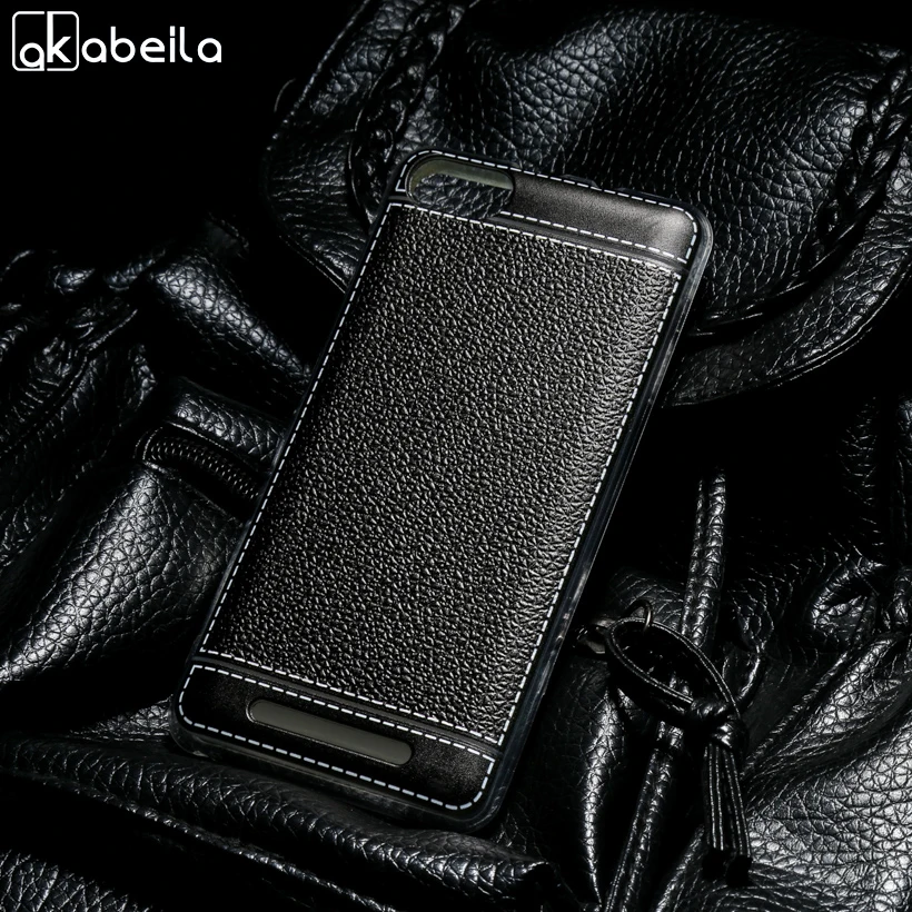

AKABEILA Phone Cover Cases For BQ Strike BQS-5020 BQ BQS Strike S5020 5020 BQS502 Covers Phone Bags Soft TPU Plating Litchi Case