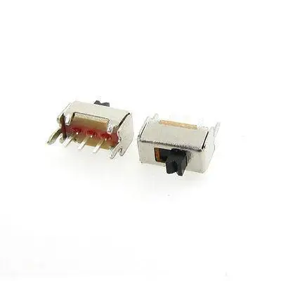 

20 x 2mm High Knob 3 Pin 2 Position 1P2T SPDT Vertical Slide Switch 0.5A 50V DC