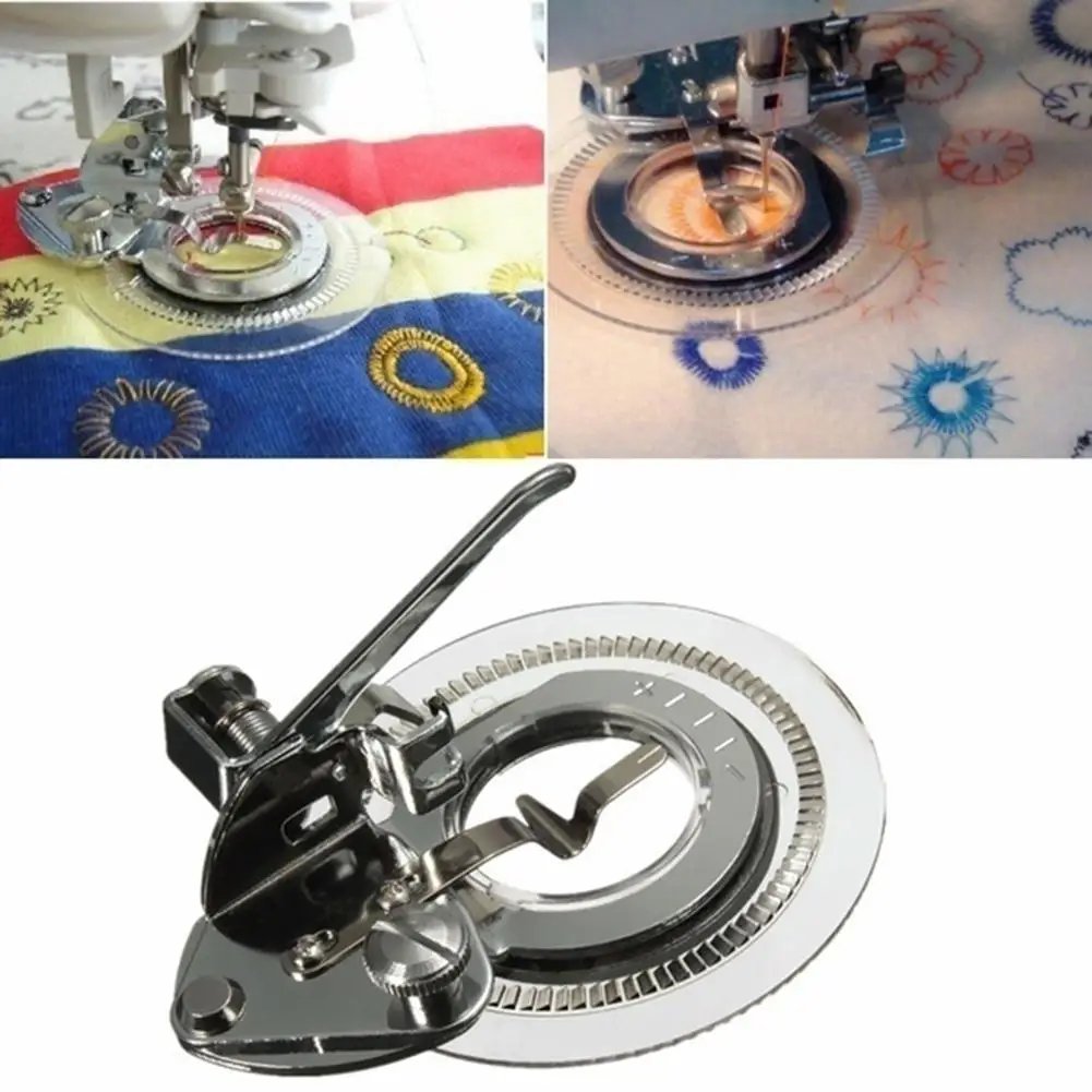 

Universal Decorative Round Disc Stitch Sewing Machine Presser Foot Accessories Sewing Machine Feet Tools