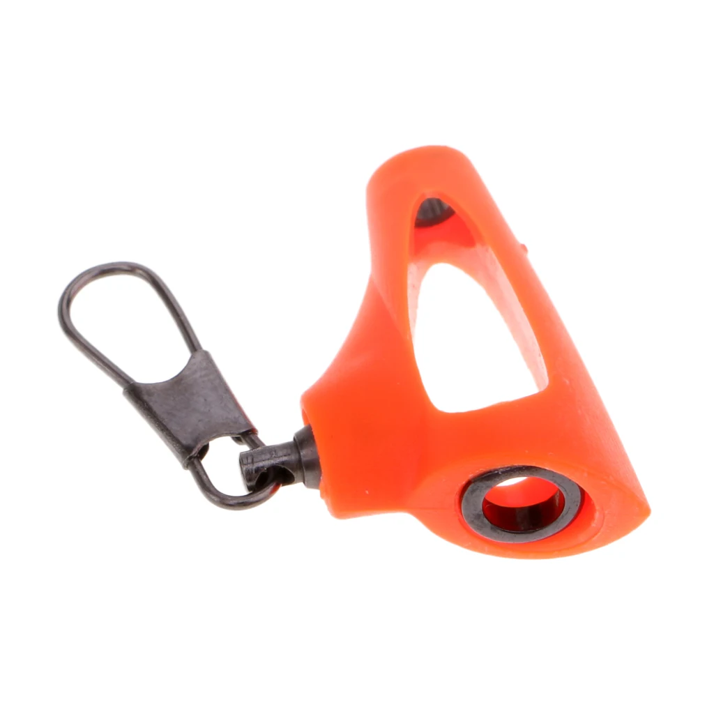 3pcs Stainless Steel & ABS Plastic Fishing Sinker Slide Connector with Snap Fish Finder Tackle Yellow / Orange / Black