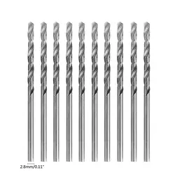10 шт./компл. Многофункциональный крошечный микро HSS 2,8 мм прямой хвостовик Сверло Apr 09