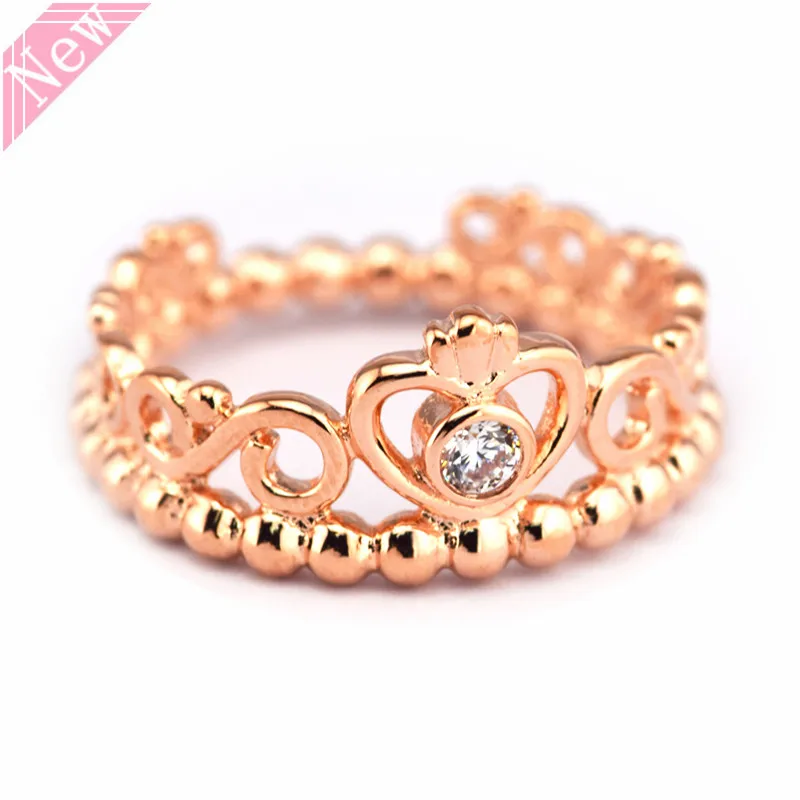 princess tiara ring rose gold
