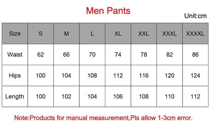 pants size