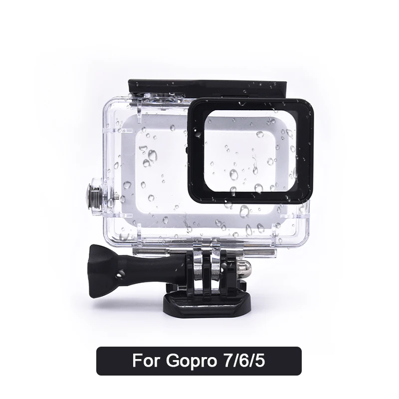 Для Gopro Hero 7 6 5 Аксессуары Водонепроницаемый защитный корпус чехол+ Защитная рамка чехол для Gopro Hero 6 5 Спортивная камера