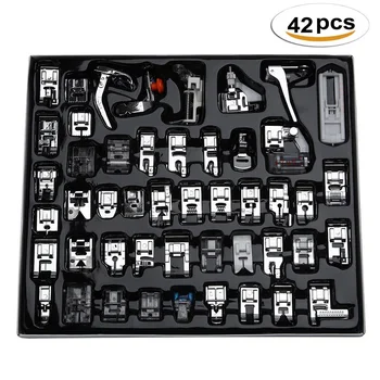 

32/42PCS Domestic Sewing Machine Presser Foot Set With Box For Brother Singer Janome Sewing Machines Foot Tools Accessory