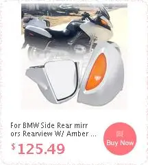 Подходит для BMW боковые зеркала заднего вида W/желтая линза R1100RT R1150RT R1100 RT R1150 RT серебряного цвета; Новинка