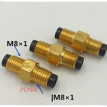 10 шт. M8* 1 вход, выход латунь дозатор SS для Централизованная смазка системы/фрезерный станок с ЧПУ центр