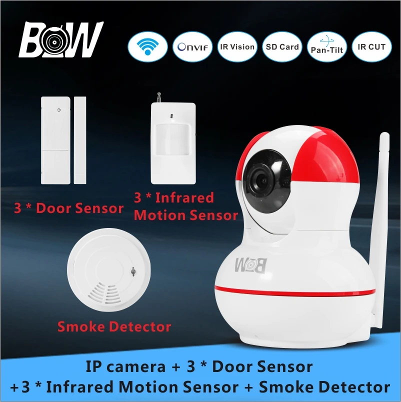 Security IP font b Camera b font 3 font b Door b font Sensor 3 PIR