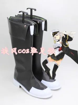Аниме Azur Lane Косплей Черный обувь косплей сапоги обувь на заказ