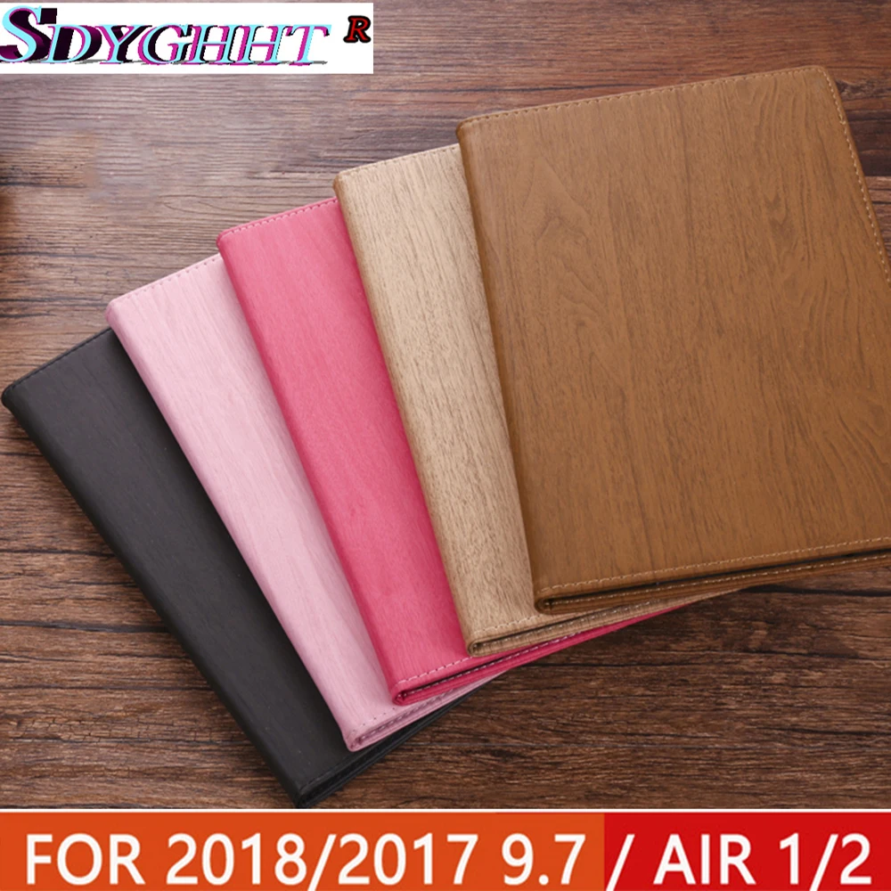 Чехол для iPad Air 2 1 новый 2017 2018 9 7 дюймов анти-настоящая древесина зернистая