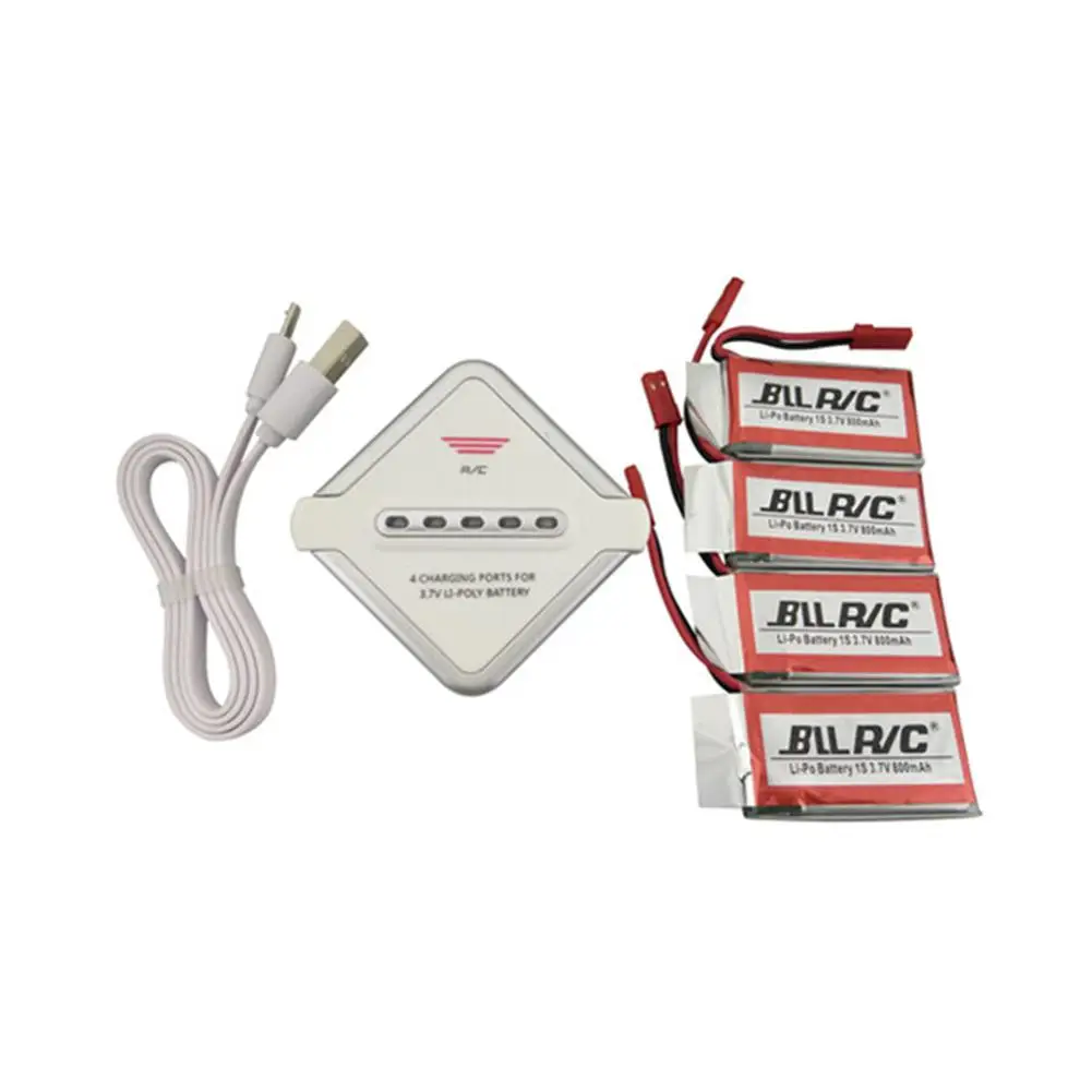 LeadingStar 4PCS 3.7V 850mah Lithium Battery + 1PCS Charger for X56 X56W X54HW X54HC Quadcopter Spare Parts D30 | Игрушки и хобби