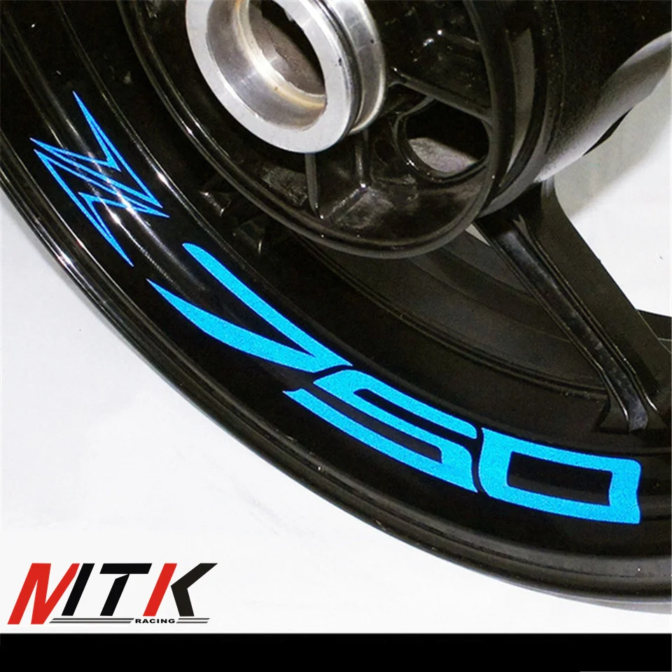 

MTKRACING Z750 7 colors 8X CUSTOM INNER RIM DECALS WHEEL Reflective STICKERS STRIPES FIT KAWASAKI Z750