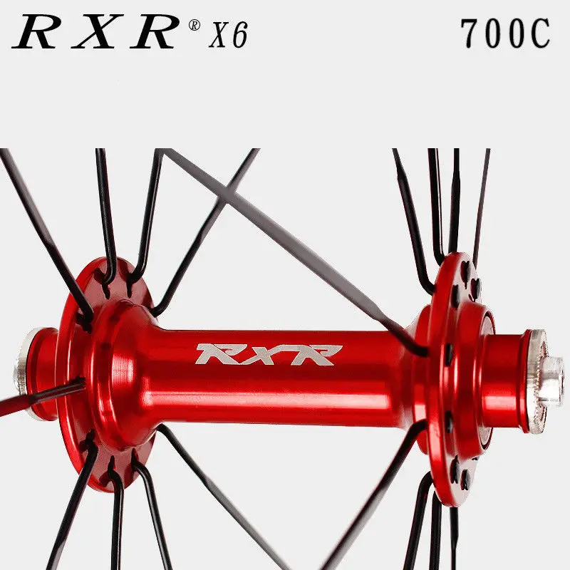 Road Bike 700C Bearing Wheels 7-11 Speed V Brake Clincher Front Rear Wheelsets (8)