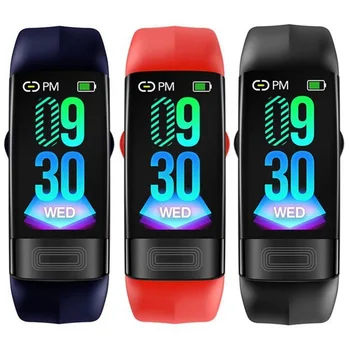 

P11 Electrode Touch Women Smart Bracelet ECG+HRV Heart Rate Blood Pressure Smart Band IP67Waterproof For Android IOS Smart Watch