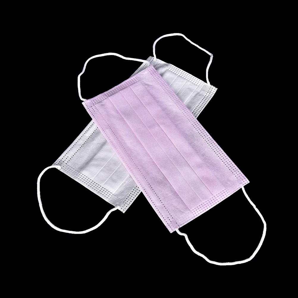 

10 Pcs Dental Disposable Medical Anti Flu Dust Mouth Surgical Face Mask Respirator Nonwoven Random Colors