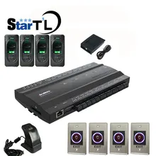 Inbio460 отпечатков пальцев аппарата контроля доступа по отпечаткам пальцев и карты доступа к панели управления 4 двери контроля доступа по отпечаткам; с 4 шт. FR1200