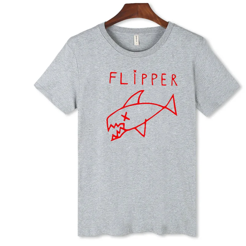 

Flipper Fish Funny T-Shirt Men with 2016 Men Fashion Tshirts Brand in 3xl Casual Cotton Tee Shirt Men Short Sleeve Slim Fit XXS