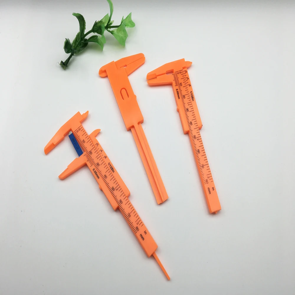 

80mm Double Scale Sliding Gauge Eyebrow Ruler Tattoo Permanent Makeup Eyebrow tattoo Measuring Ruler Caliper Measure Tools
