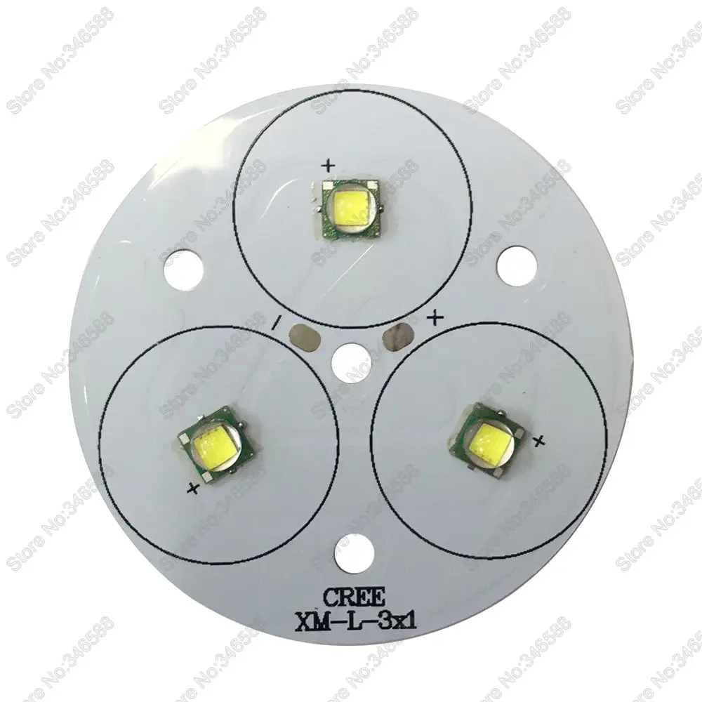 DIY фонарик 3 * Cree XML XM L T6 светодиодный излучатель высокой мощности холодный белый