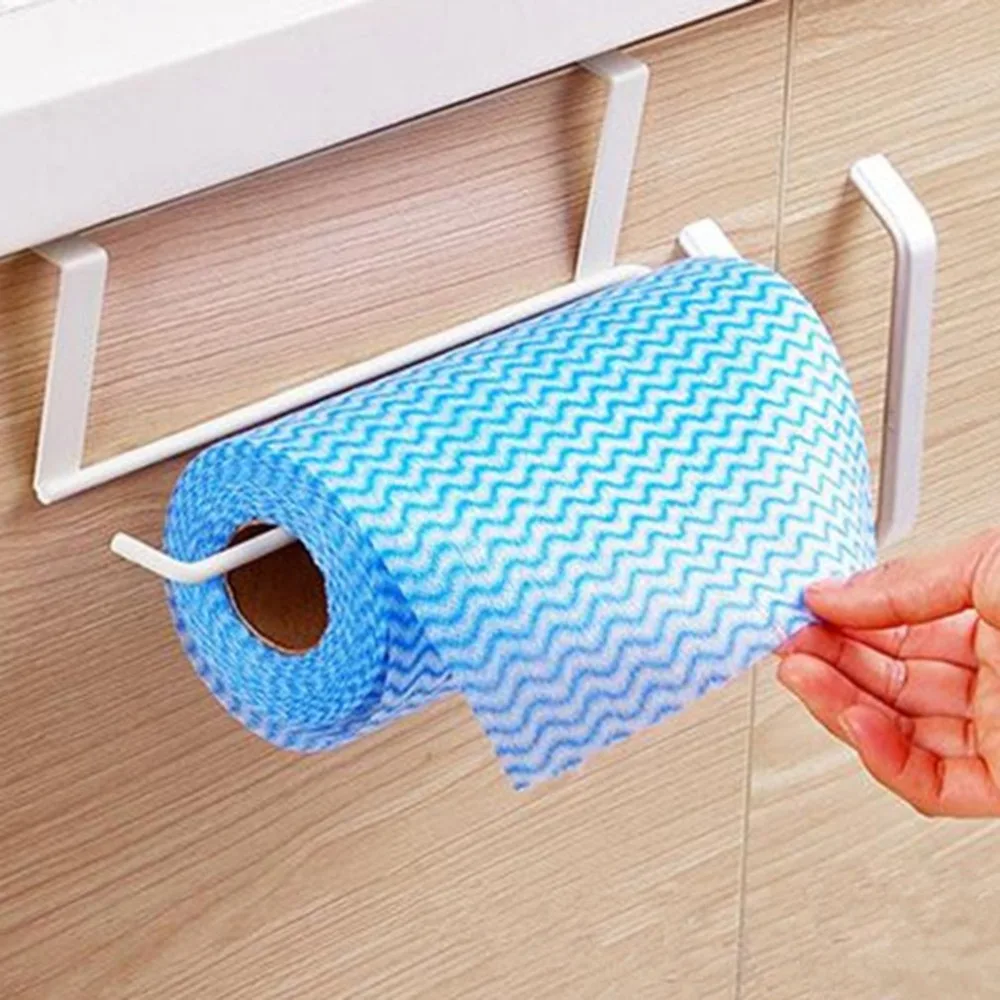 Metal Kitchen Tissue Hanging Holder Bathroom Towel Holder Storage Rack Cabinet Cupboard Draining Shelf Toilet Shelves Cabinet