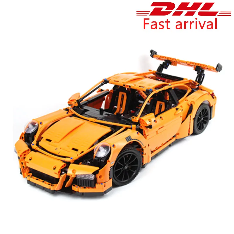 

3~7 arrival DHL Technic 20001 series 3368 race car bricks LegoING 42056 model building blocks toys birthday gift
