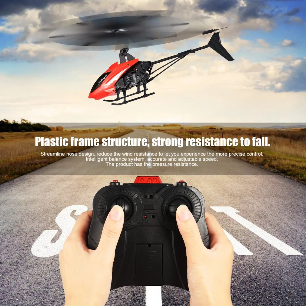 

RC Helicopters 2CH Mini RC Helicopter Toys Remote Control Drone Radio Gyro Kids Toys T529