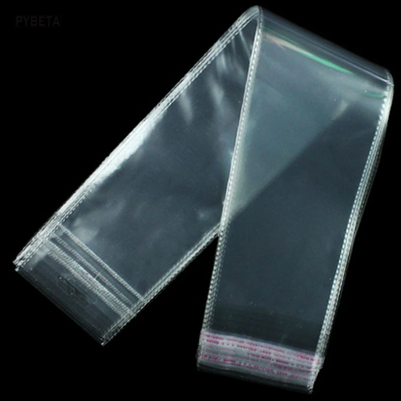 Buy 100pcs Clear OPP Poly bag with Hang Top Transparent Self adhesive Umbrellas