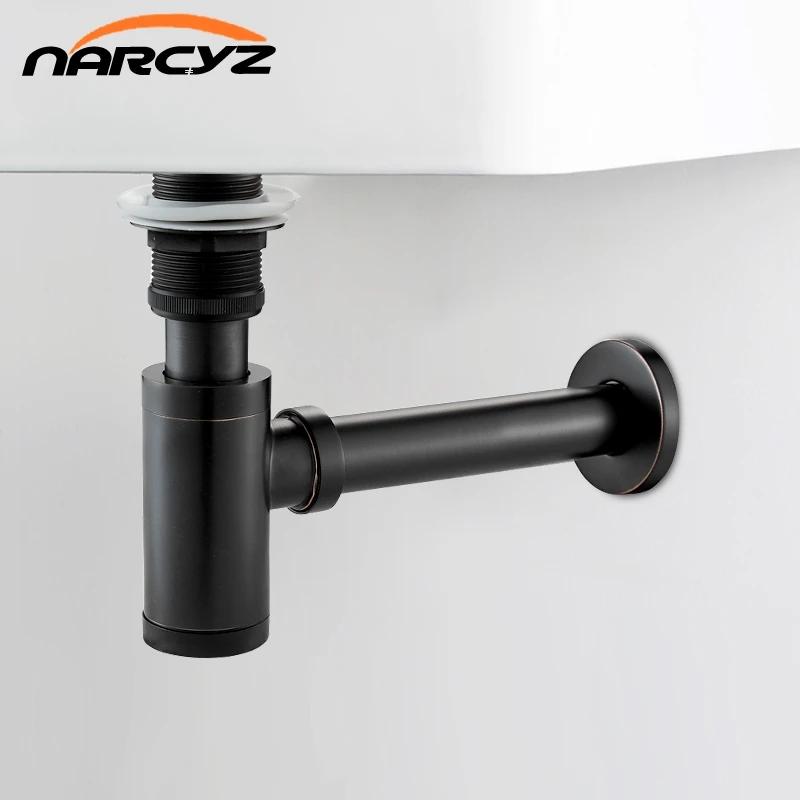 New Luxury Bottle Trap Brass Round Siphon Black/Antique P-TRAP Bathroom Vanity Basin Pipe Waste With Pop Up Drain XSQ1-25 New Luxury Bottle Trap Brass Round Siphon Black/Antique P-TRAP Bathroom Vanity Basin Pipe Waste With Pop Up Drain XSQ1-25
