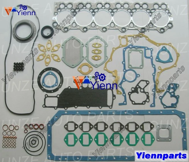 Для Mitsubishi 6D34 6D34T 6D34TI Комплект прокладок ME081734 с прокладкой головки подходит KOBELCO SK200-6E запчасти дизельного двигателя