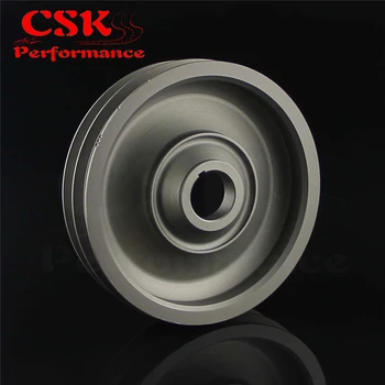 

Light Weight Aluminum Crankshaft Crank Pulley for 99-00 Si 94-01 Integra Gray / Red